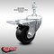 Service Caster 3.5 Inch SS Soft Rubber 3/8 Inch Threaded Stem Caster with Total Lock Brake SCC SCC-SSTSTTL20S3514-SRS-381615 - alternate 2
